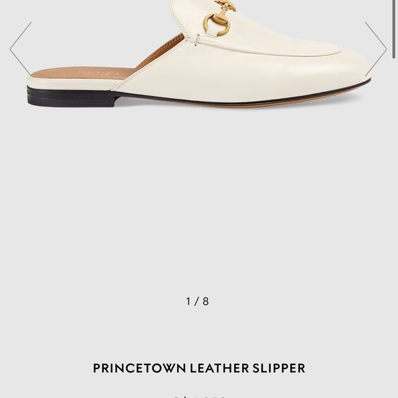 GUCCI white princetown leather mule - Picture 6 of 6